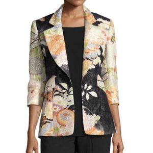 Josie Natori Jacquard Blazer
